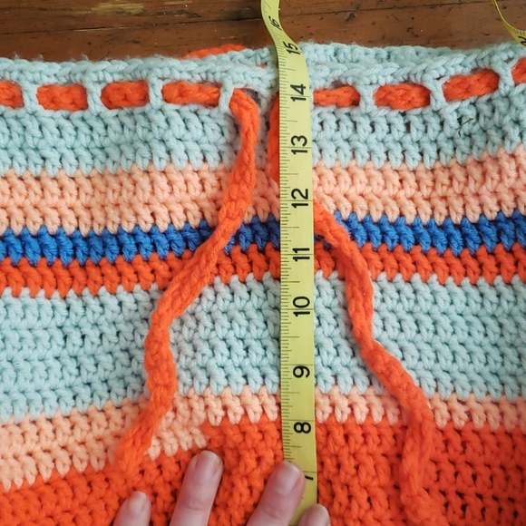 🧶 Drawstring backpack w/ free matching pouch - Picture 4 of 6